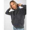 Tmavosivá dámska mikina s kapucňou