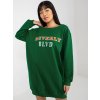 Tmavozelená dlhá mikina BEVERLY