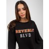 Čierna dlhá mikina BEVERLY