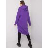 Fialová dámska dlhá mikina na zips