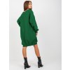 Tmavozelené mikinové šaty Milano