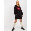 Čierne mikinové šaty Milano