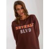 Hnedá dlhá mikina BEVERLY