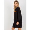 Čierne mikinové šaty NEW YORK
