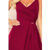 Elegantné bordové maxi šaty DANIELE