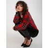 Červeno-čierny károvaný zimný komplet