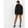 Čierna dámska mikina bez kapucne