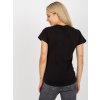 Čierne dámske basic tričko