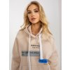 Béžová mikina s potlačou