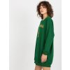 Tmavozelené mikinové šaty New York