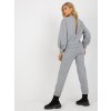 Sivá súprava s prestrihom na chrbte