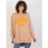 Mikinové šaty Hollywood life - béžová/oranžová