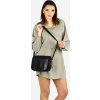MAZZINI Čierna crossbody kabelka