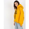 Tmavožltá zateplená mikina Debby