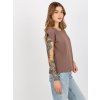 Hnedé dámske basic tričko