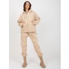 Béžová tepláková súprava s kapucňou