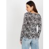 Čierno-biele dámske vzorované tričko