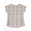 Smotanové dievčenské tričko so vzormi