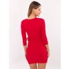 Červené dámske priliehavé šaty