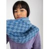 Modrý kockovaný šál