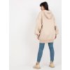 Béžová dlhá mikina s kapucňou