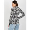 Bielo-čierna vzorovaná blúzka