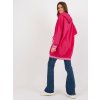 Fuchsiová oversize mikina s vreckami