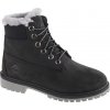 Čierne chlapčenské topánky Timberland Premium 6 IN WP Shearling Boot Jr