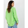Svetlozelená košeľa so sťahovaním na bokoch