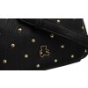 LuluCastagnette Čierna crossbody kabelka s cvočkami
