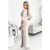Lesklé béžové šaty s trblietkami MILENA