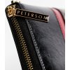 Peterson Čierna peňaženka s pruhmi Y096