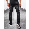 Čierne pánske džínsové nohavice