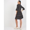 Černé vzorované minišaty