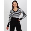 Čierno-biela pruhovaná blúzka