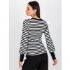 Čierno-biela pruhovaná blúzka