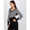 Čierno-biela pruhovaná blúzka