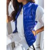 Kráľovsky modrá lesklá vesta WIANO