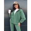 Zelená teplákovka na zips AMILIA PREMIUM