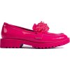 Dámske mokasíny lakované s kryštálikmi Shelovet - Ružová