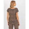 Dámska blúzka s krátkym rukávom s leopardím vzorom