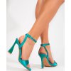 Dámske sandále na vysokom podpätku Potocki - Tyrkysová