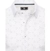 Pánska biela košeľa so vzorom (Veľkosť M)