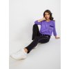 Fialový komplet teplákov a trička s 3/4 rukávom (Veľkosť S/M)