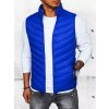 Modrá pánska prešívaná vesta