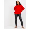 Červená voľná blúzka