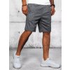 Tmavosivé pánske teplákové šortky