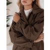 Tmavohnedá prechodná dámska bunda ORLANDO