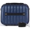Solier Tmavomodrý cestovný kozmetický kufor NOEL