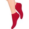 Červené členkové dámske ponožky Art. 052